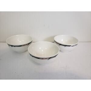 (JL) Dudson Fine China Tuscany Nouveau Irish Pattern Fruit Dessert Bowl Set Of 3
